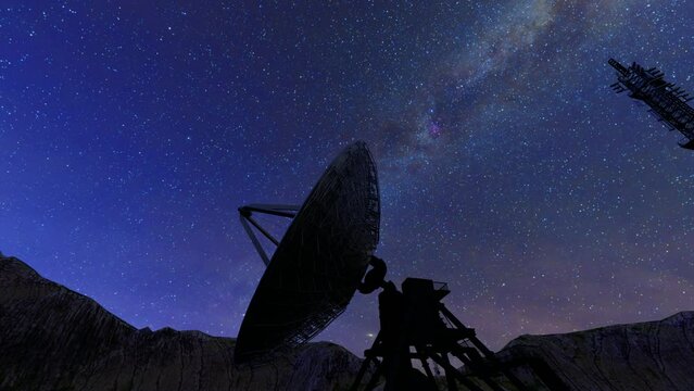 night cosmic astronomical radar observation