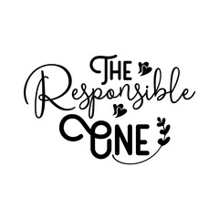 The Responsible One SVG