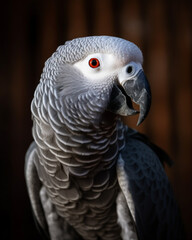 Fototapeta premium Illustration of An African Grey Parrot