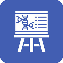 Science Multicolor Round Corner Glyph Inverted Icon