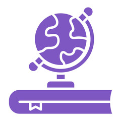 Fototapeta premium Geography Multicolor Glyph Icon