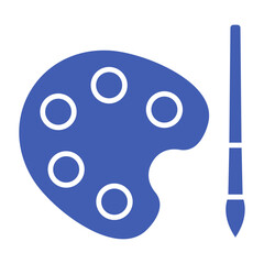 Palette Multicolor Glyph Icon