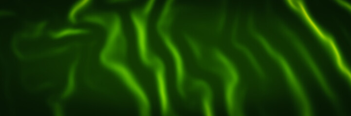 Abstract wave background. Green Ripples.