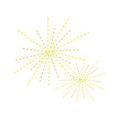 Obraz premium Twin Fireworks