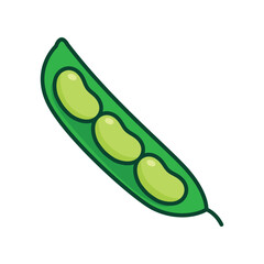 soybean icon vector design template in white background