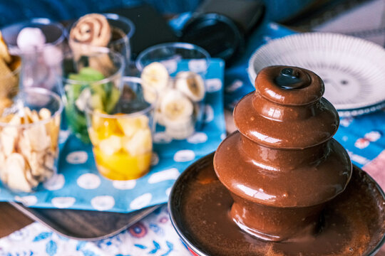 【#パーティ】チョコレートフォンデュ