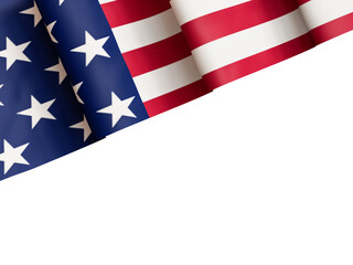 USA Memorial Day concept flag cutout