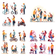 Fototapeta premium Family, Generative AI
