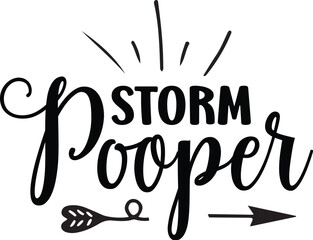 Storm Pooper SVG - obrazy, fototapety, plakaty