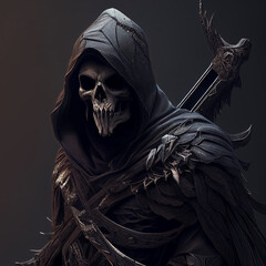 Grim Reaper Cool Badass Generative AI 
