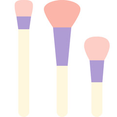makeup brush flat icon