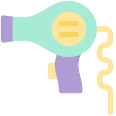 hairdryer flat icon