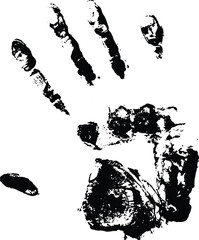 Fototapeta premium print of a handprint