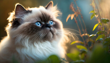 Himalayan cat. beautiful instagram photography - Generative AI
