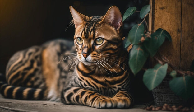 Bengal cat. beautiful instagram photography - Generative AI
