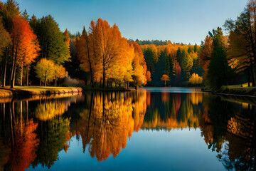Obraz premium autumn in the park