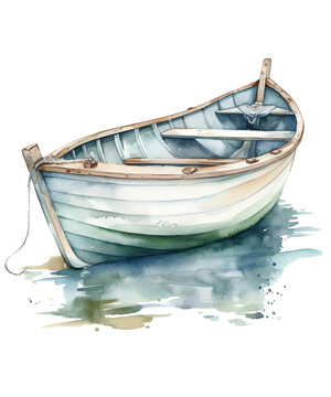 Watercolor sailboat Sailor Clipart Sublimation Graphic Designs with Generative AI