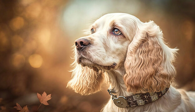 English Cocker Spaniel dog. beautiful instagram photography - Generative AI
