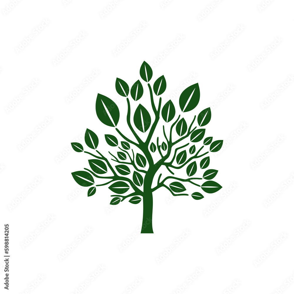 Poster tree icon isolated on transparent background