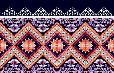 Tribal Pattern Background geometric ethnic Oriental traditional Design for seamless,carpet,wallpaper,clothing,wrapping,fabric,Vector illustration.