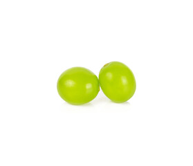 Green grape isolated on white background