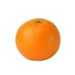 One orange isolated on transparent background, Generative AI