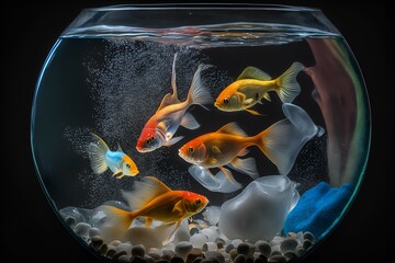 Fototapeta na wymiar Fish in a Bowl