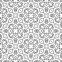 Repeating patterns of lines.  Black and white pattern for web page, textures, card, poster, fabric, textile.