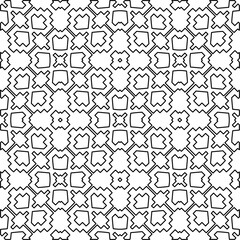 Repeating patterns of lines.  Black and white pattern for web page, textures, card, poster, fabric, textile.