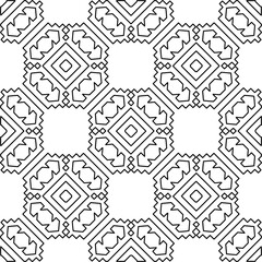 Repeating patterns of lines.  Black and white pattern for web page, textures, card, poster, fabric, textile.