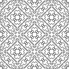 Repeating patterns of lines.  Black and white pattern for web page, textures, card, poster, fabric, textile.