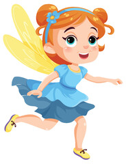 Cute Fairy Princess Cartoon Character