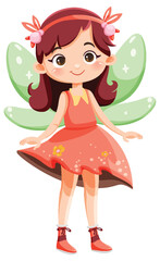 Cute Fairy Princess Cartoon Character