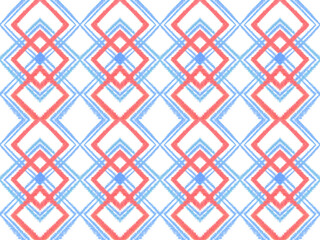 Ikat Fabric  Seamless Pattern