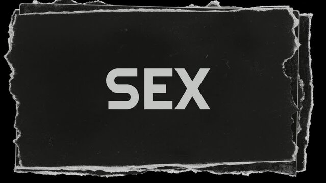 text effect sex 4k. animated text sex. animation 3D loop