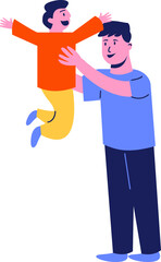 Father Day Vector Element
