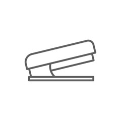 Stapler Business icon with black outline style. office, equipment, clip, tool, business, stationery, machine. Vector illustration