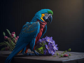 blue and gold macaw