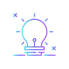 Creative Marketing people icon with blue duotone style. idea, creative, concept, solution, innovation, education, brain. Vector illustration