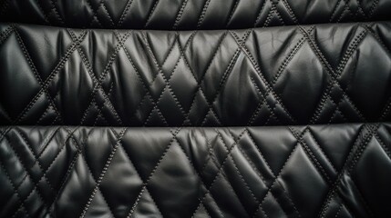 Naklejka premium Close-up of textured leather material. Generative AI