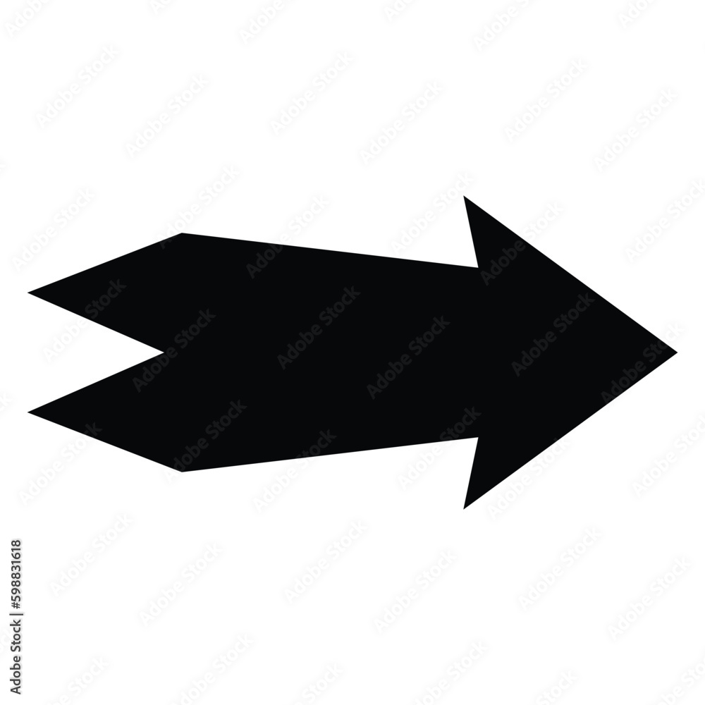 Poster arrow icon. modern simple arrow or cursor. directional arrow flat style isolated on white background