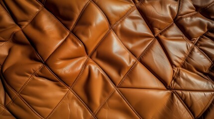 Close-up of textured leather material. Generative AI