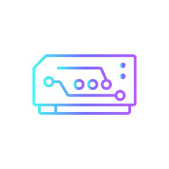 Memory Technology icon with blue duotone style. chip, computer, hardware, processor, cpu, microchip, pc. Vector illustration