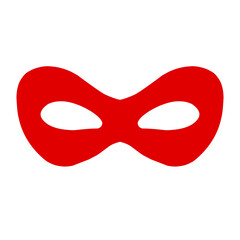 Illustration of a Super Hero Red Mask