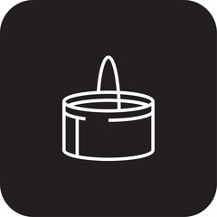 Paint Construction icon with black filled line style. color, drawing, painter, creative, tool, tools, ink. Vector illustration