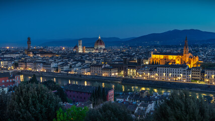 Fototapeta na wymiar Florence in the morning - Florenz am Morgen