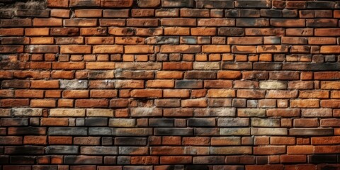 Obraz premium Brick wall background, Brick wall texture Created Generative Ai