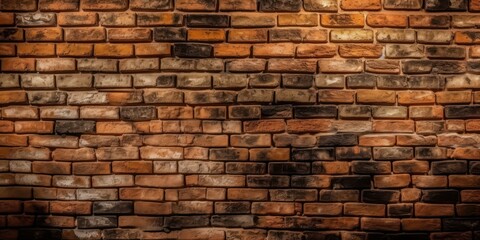 Fototapeta premium Brick wall background, Brick wall texture Created Generative Ai
