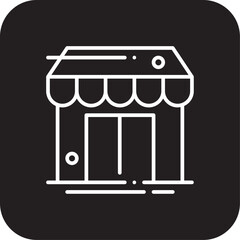 Store Shopping icon with black filled line style. helmet. Vector illustration