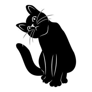 black cat silhouette
